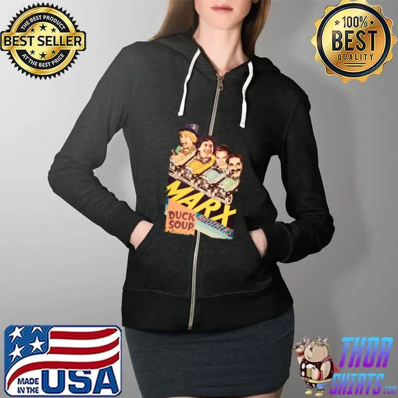 Marx Brothers Bros Duck Soup T- Full Zip Hooded