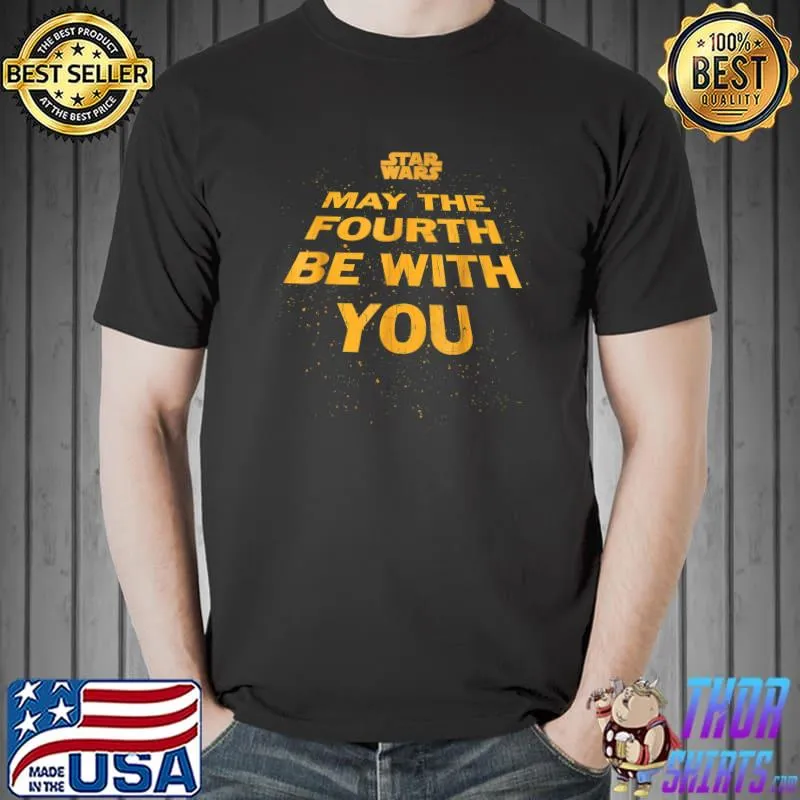 May The Fourth B.e With You Tilted Logo Poster T-Shirt