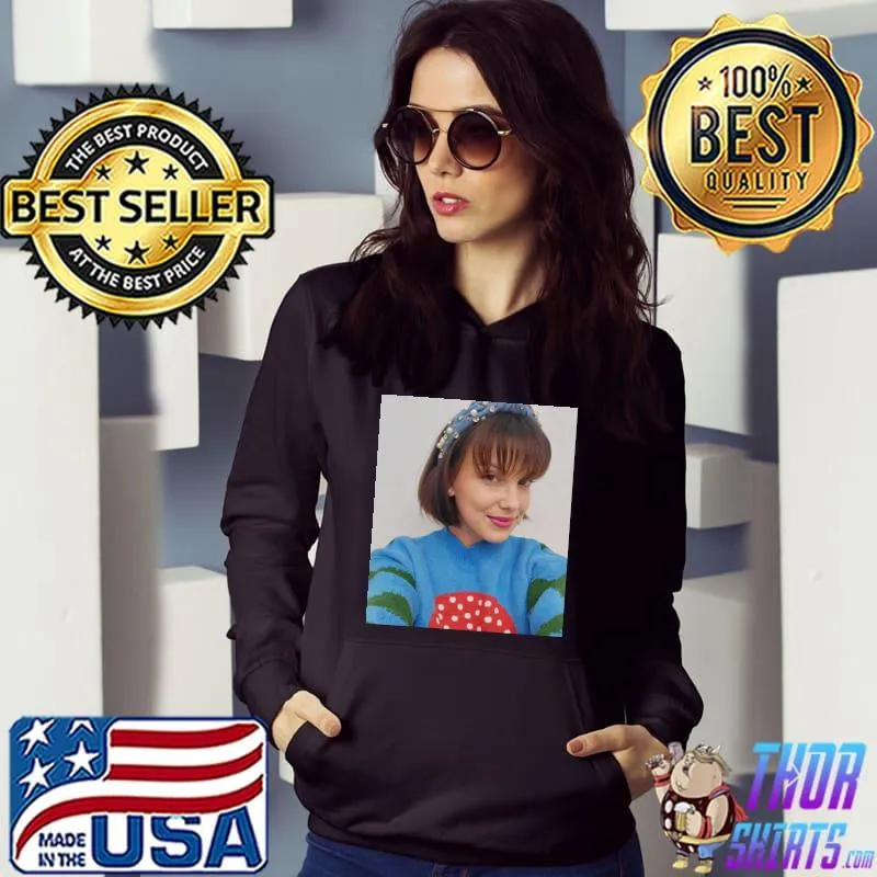 Maya Millie Bobby Brown Blue Hoodie