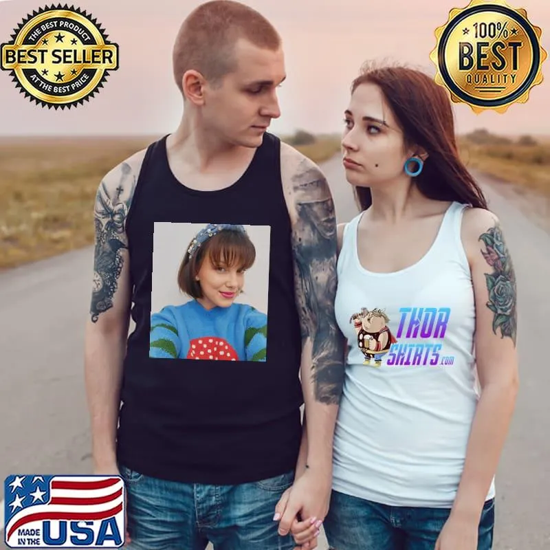 Maya Millie Bobby Brown Blue Tank Top