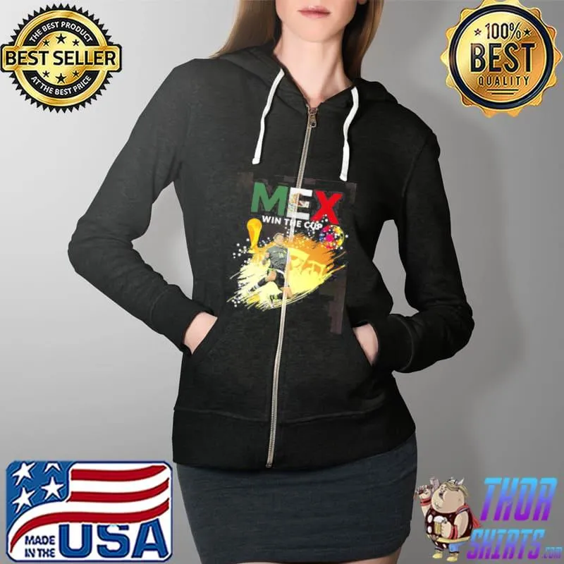 Mexico win the cup illustration Full Zip Hooded