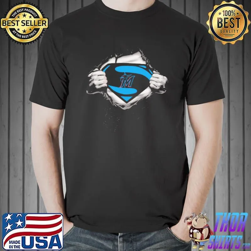 Miami Marlins Super Man T-Shirt