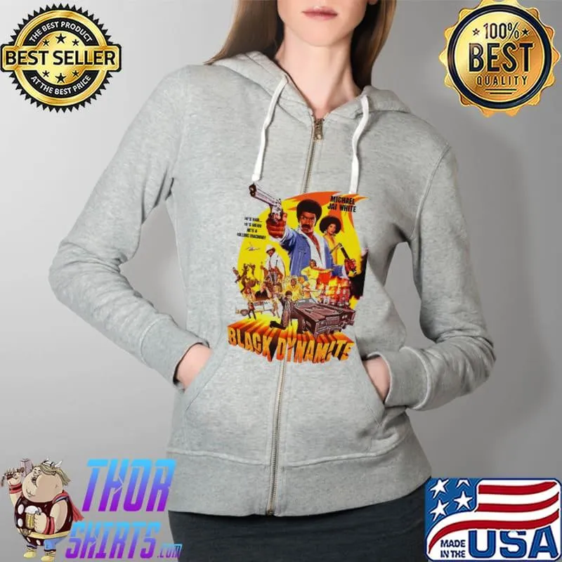 Michael Jai White Black Dynamite Killing Machine Vintage Shirt Full Zip Hooded