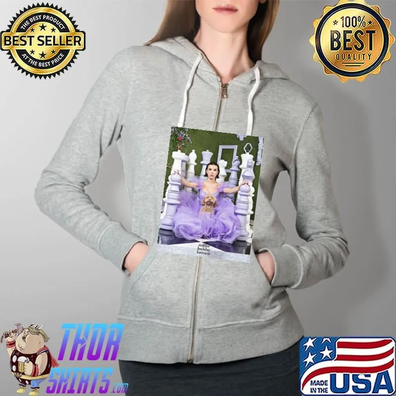 Millie Bobby Brown And Dog Full Zip Hooded
