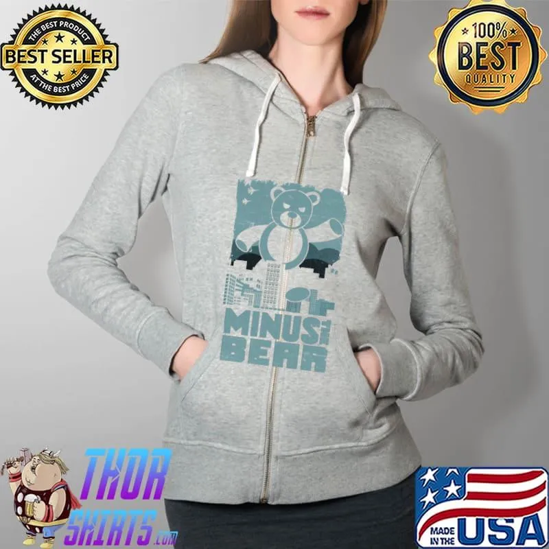 Minus bear Full Zip Hooded