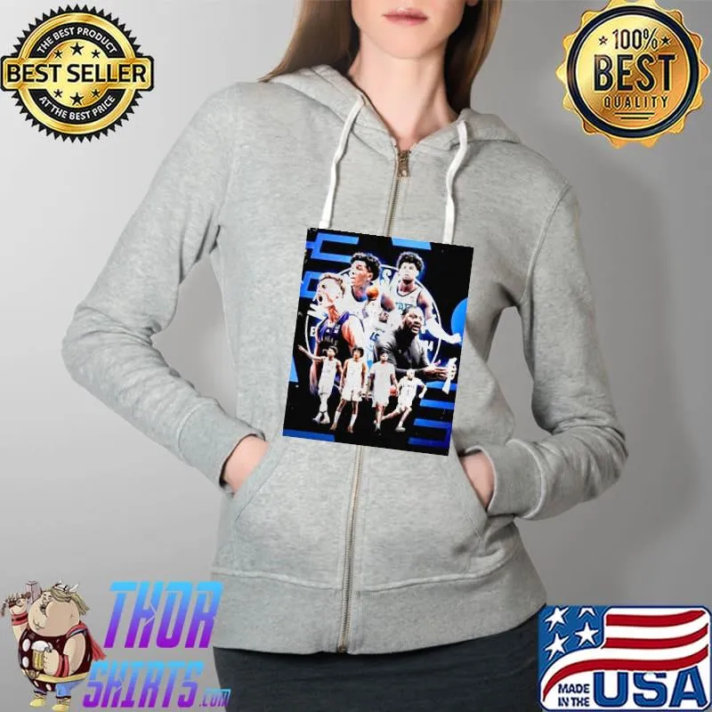 Mokan Basketball Big Dance Poster TShirt Full Zip Hooded