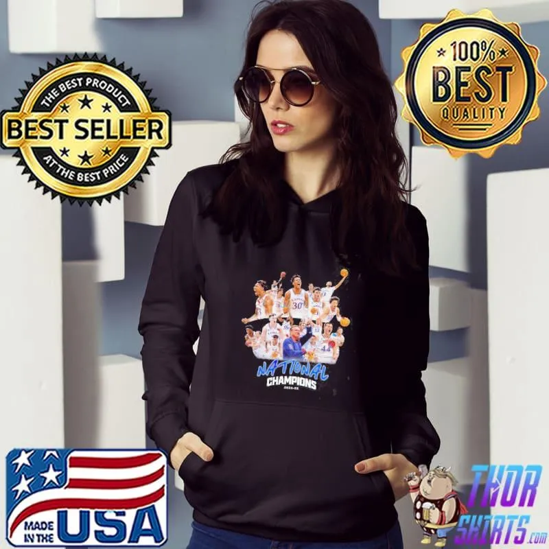 National Champion 2022 KU Kansas Jayhawks Final Four Shirt Hoodie