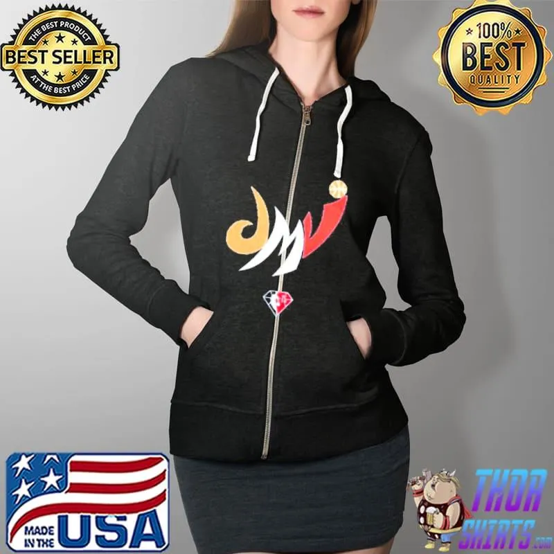 NBA 75th anniversary dmv Full Zip Hooded