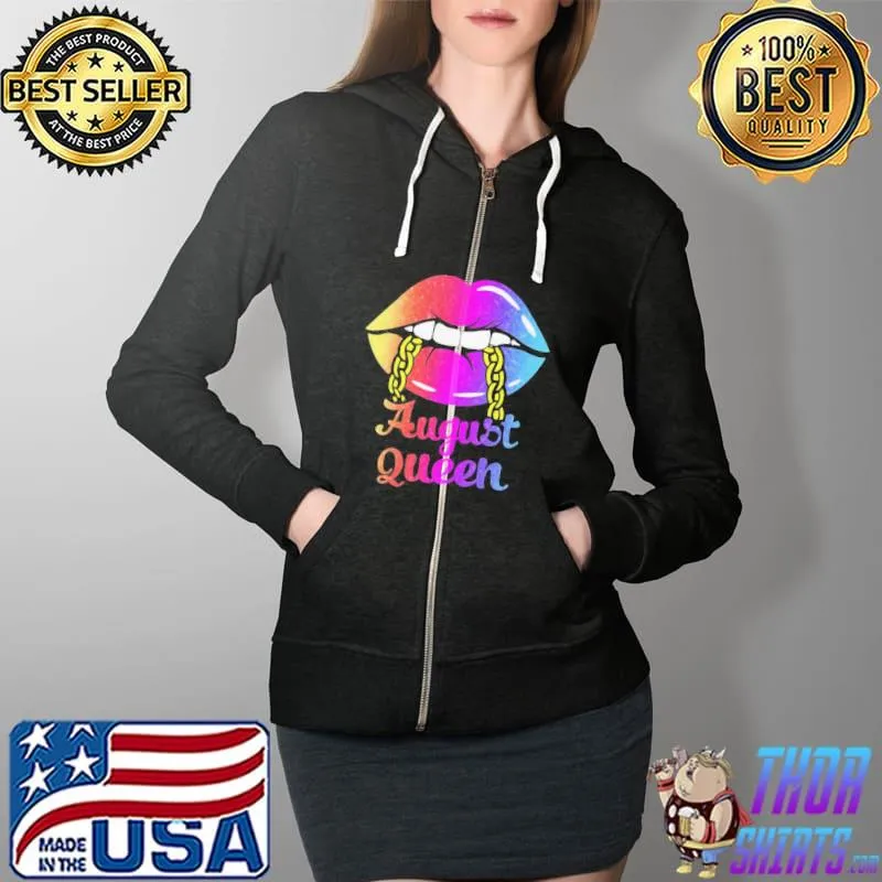 Nice Lips August Queen Shirt Full Zip Hooded