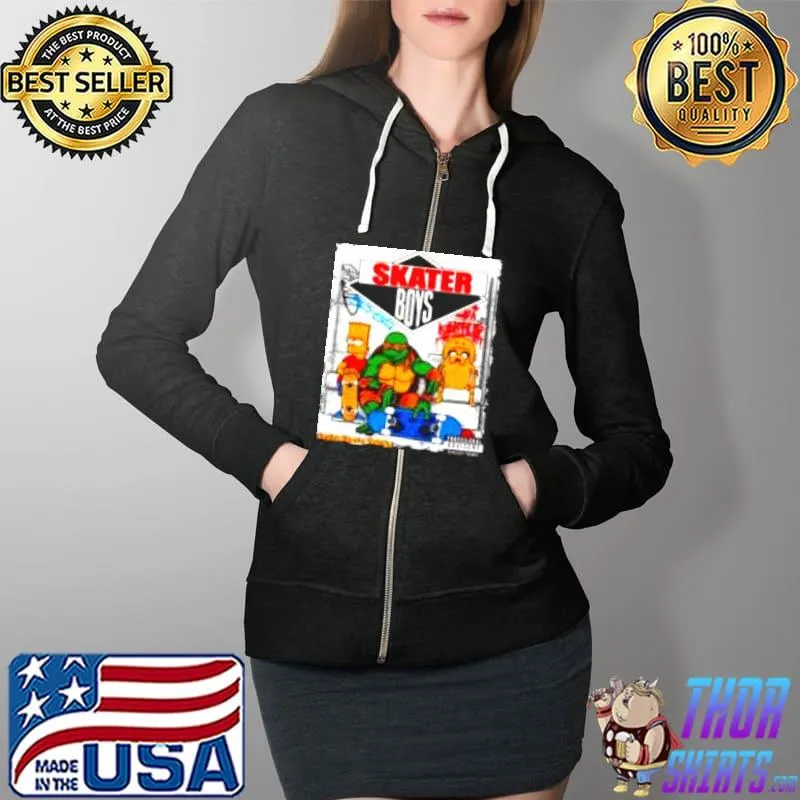 Ninja Turtles and Simpsons Skater Boys Full Zip Hooded