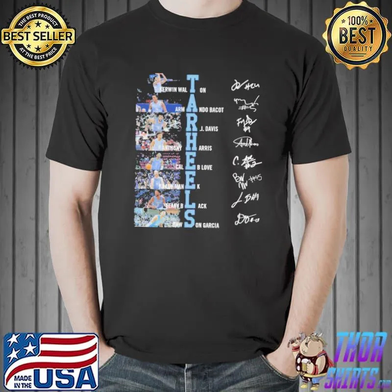 North Carolina Tar Heels Signatures Shirt Unisex