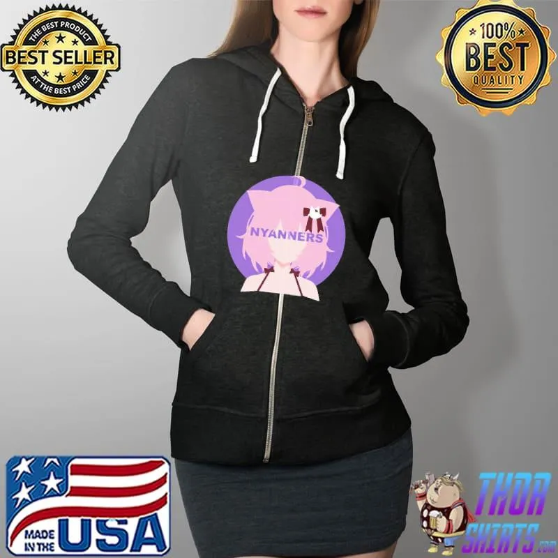Nyatasha nyanners anime minimalist Full Zip Hooded