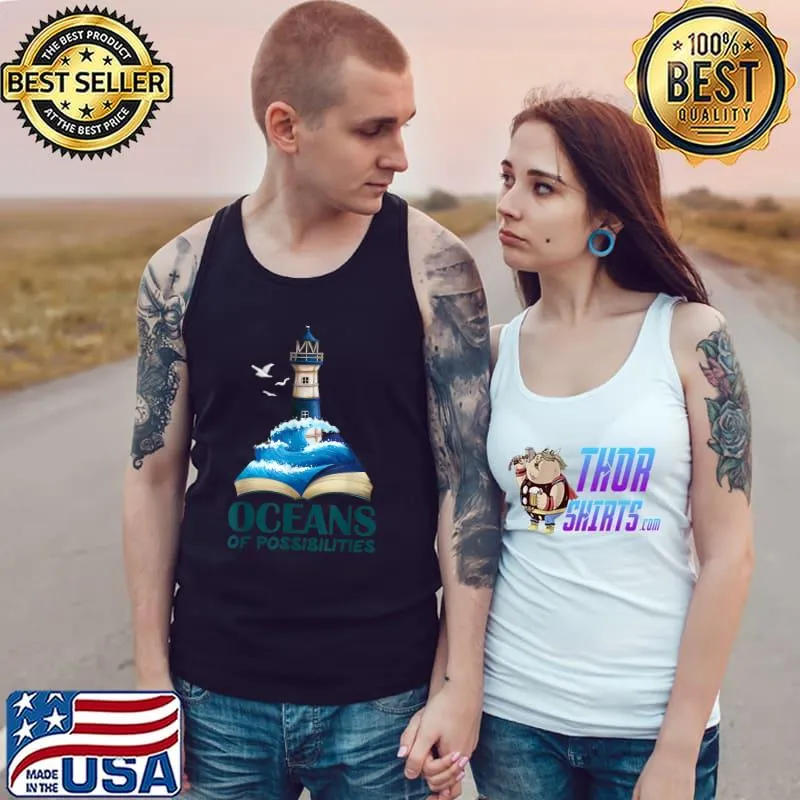 Oceans of Possibilities Lighthouse Summer Reading 2022 T-Shirt Tank Top