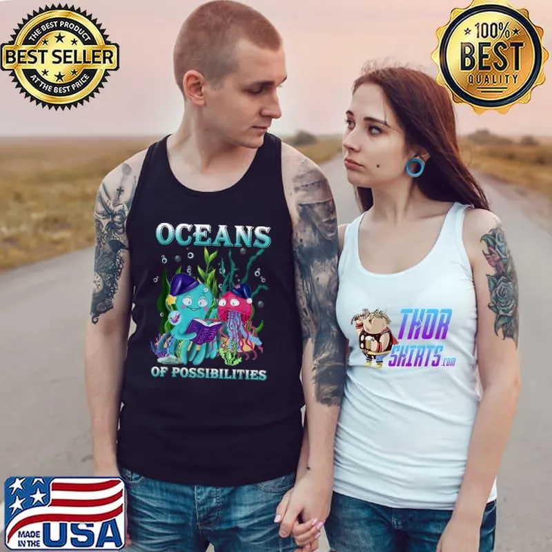 Oceans Of Possibilities Sea Animal Summer Reading 2022 T-Shirt Tank Top