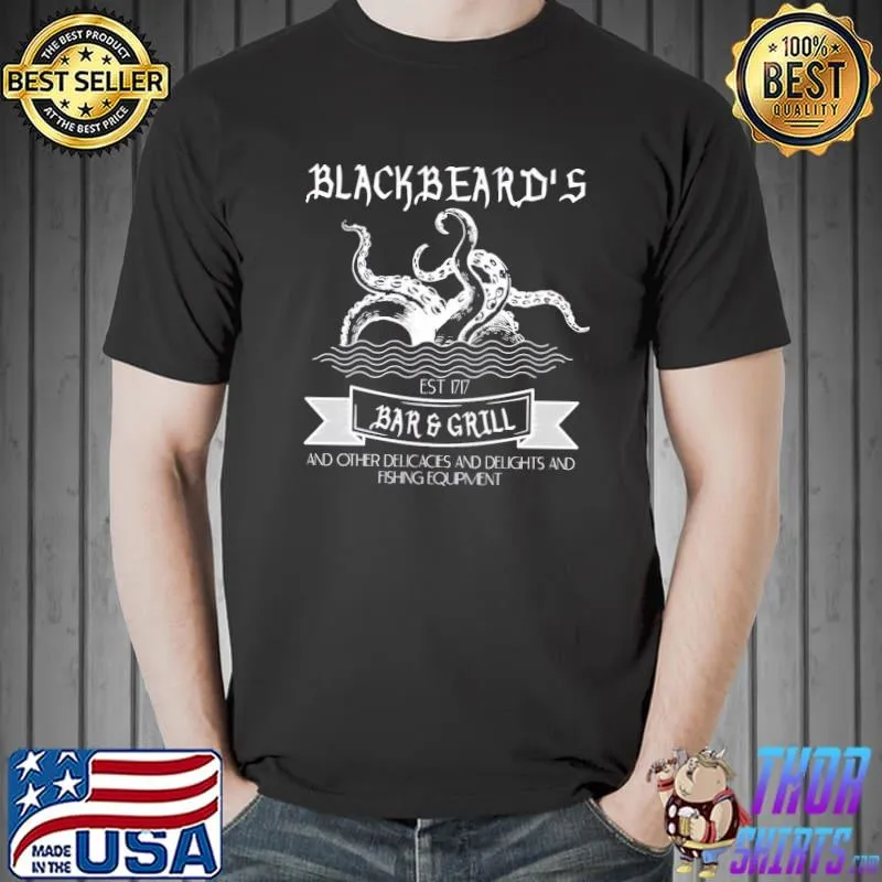 Octopus blackbeard's bar and grill Unisex