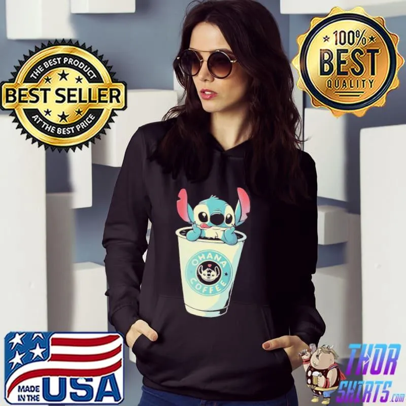 Ohana coffee cute stitch Hoodie