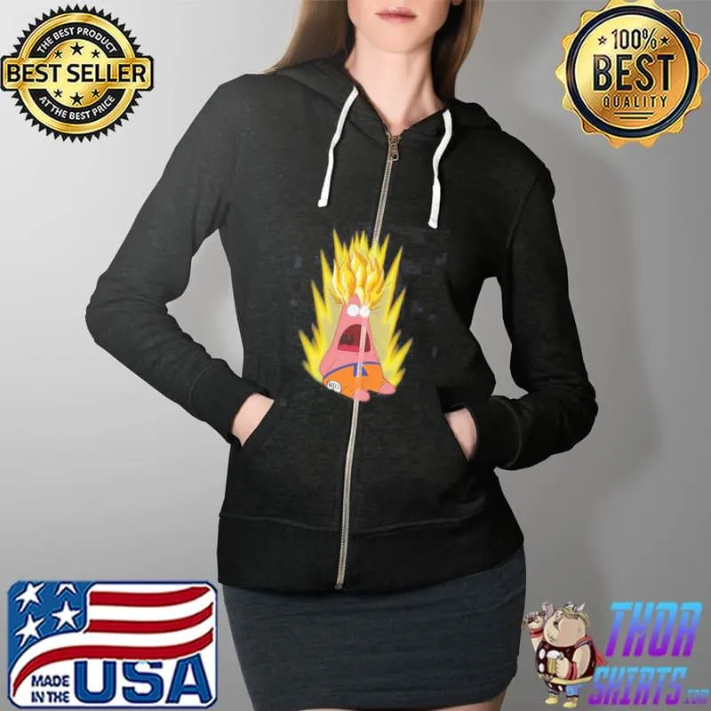 Patrick saiyan dragon ball anime Full Zip Hooded