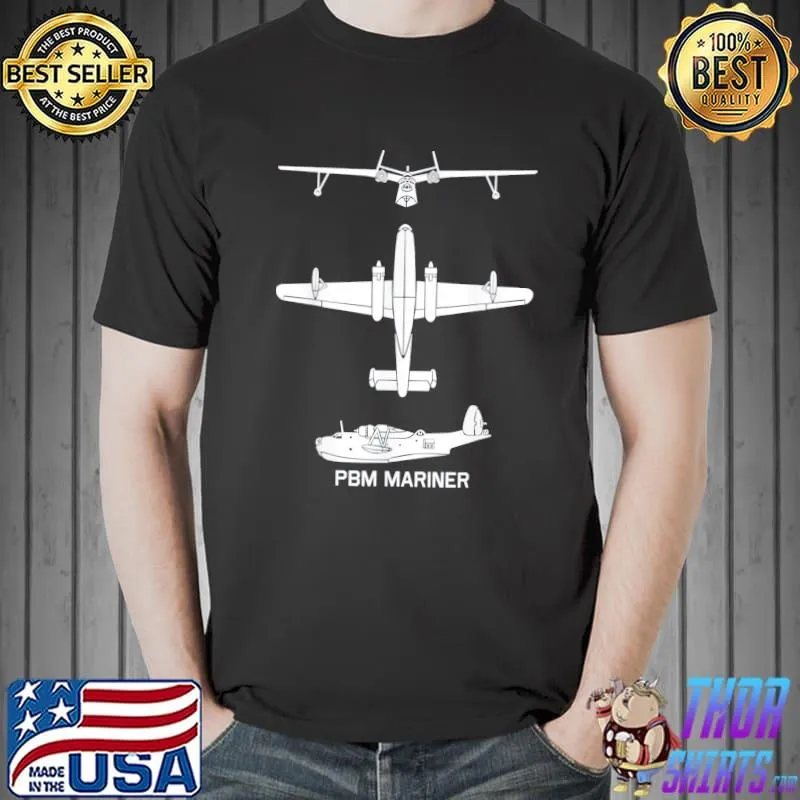 Pbm mariner American ww2 patrol bomber flying boat shirt