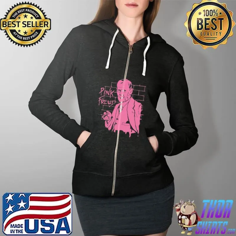 Pink freud dark side of your mom joke meme sigmund Full Zip Hooded