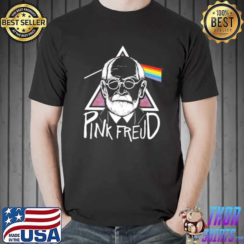 Pink freud sarcastic funny pink freud dark side shirt