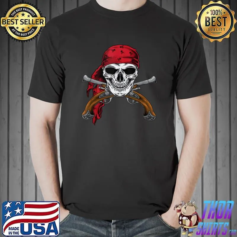 Pirate Costume Pirate Flag Pirate Captain Skull Pirates T-shirt