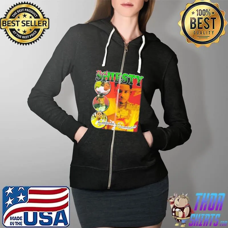 Pooh shiesty vintage bootleg 90s Full Zip Hooded