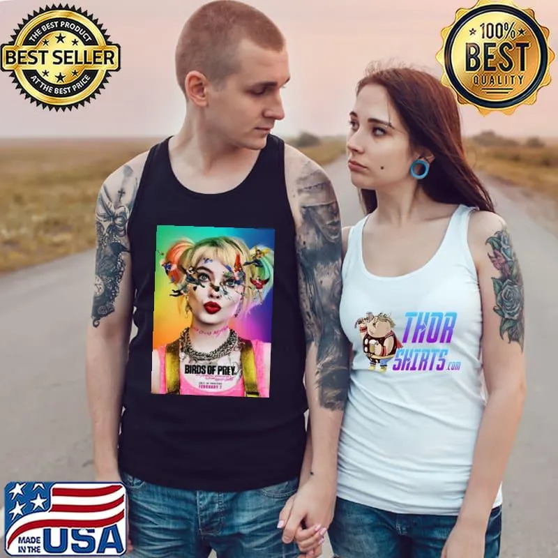Portrait of haley quinn margot robbie design Tank Top