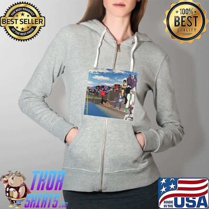 Prince around the world in a day 1 album cover Full Zip Hooded