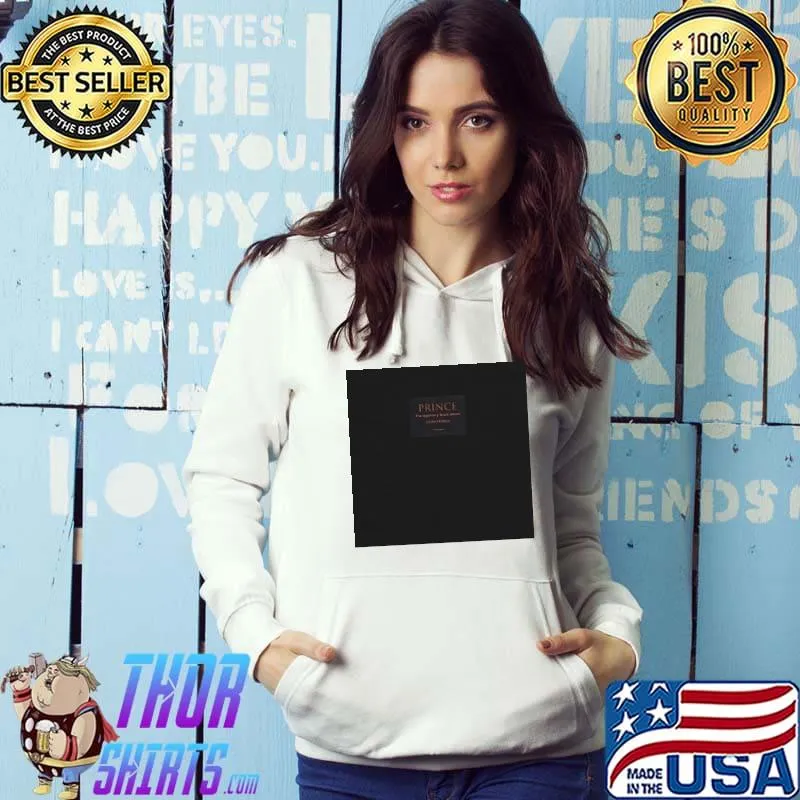 Prince black album album cover white Hoodie