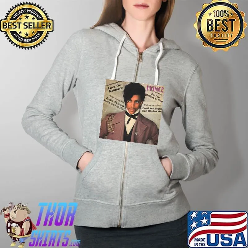 Prince controversy album cover white Full Zip Hooded