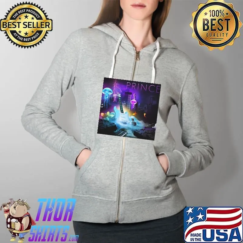 Prince lotusflow3r mplsound elixer album cover white Full Zip Hooded