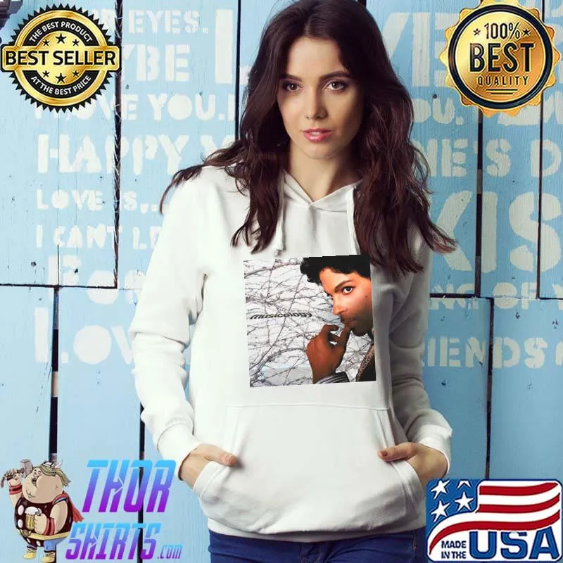 Prince musicology album cover white Hoodie