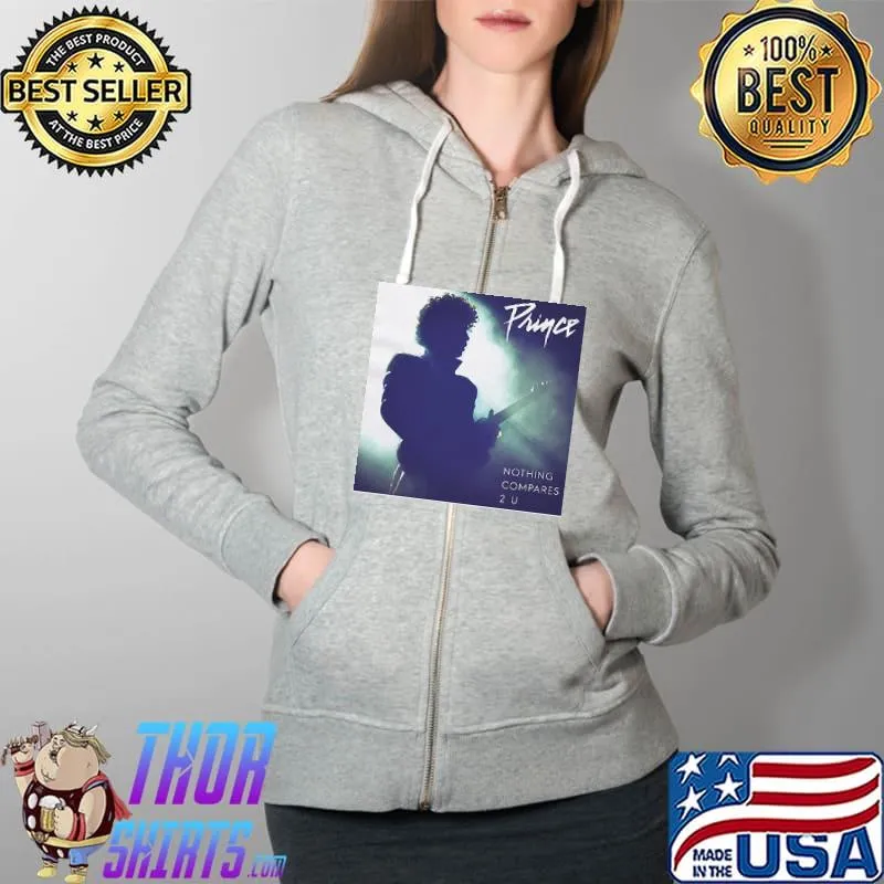 Prince nothing compares 2 u album cover white Full Zip Hooded