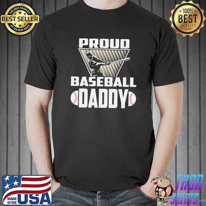 Proud Baseball Daddy Father's Day Sport Lover Dad Daddy Papa T-Shirt Unisex