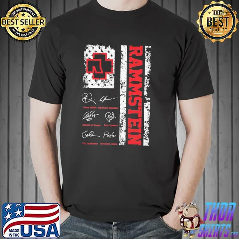 Rammstein band signatures Unisex