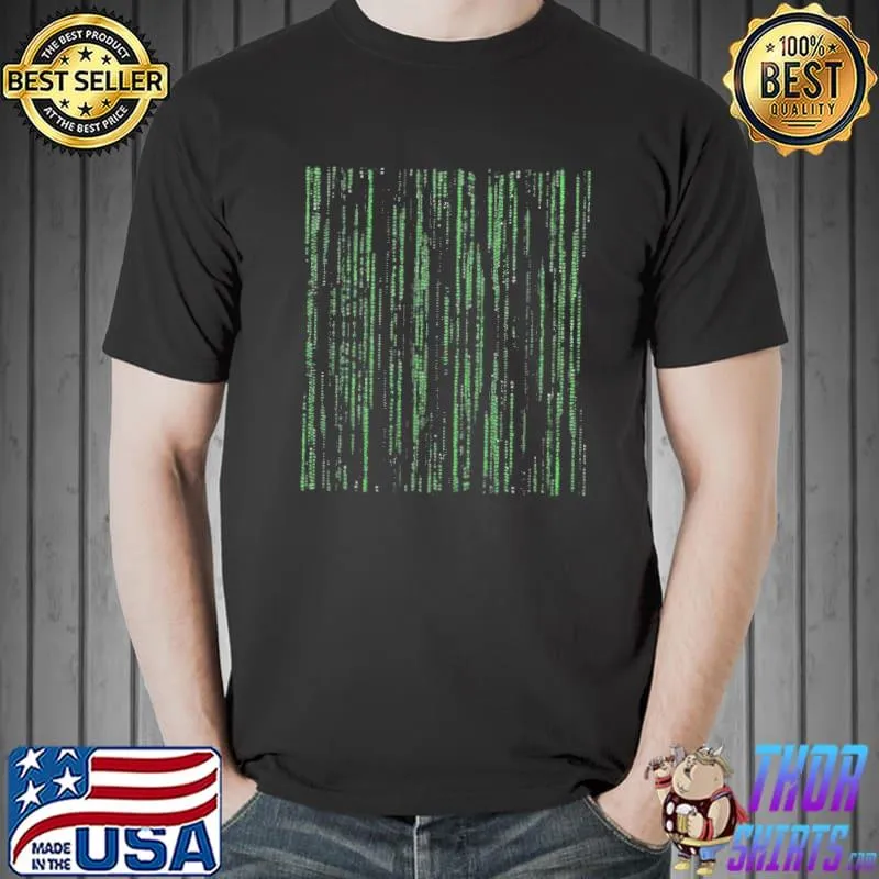 Reality glitch mens programmer code shirt