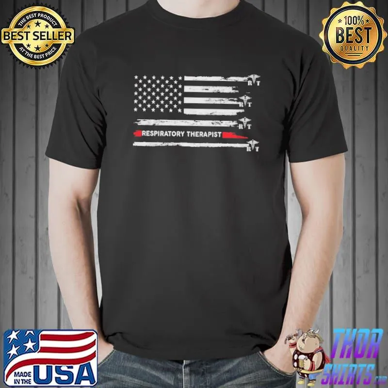 Respiratory Therapist American Flag Shirt