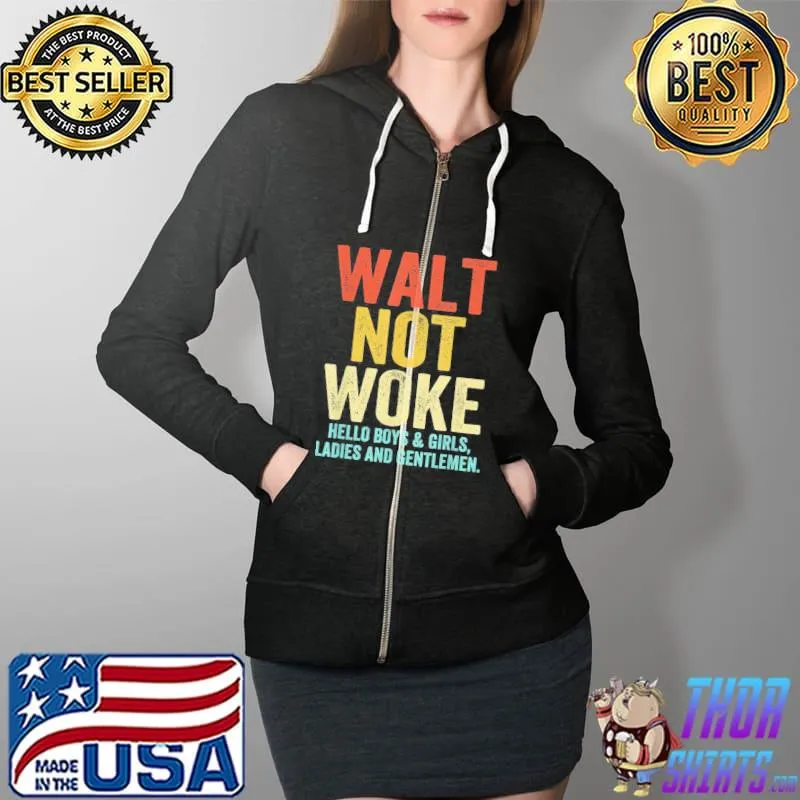 Retro grunge walt not woke Full Zip Hooded