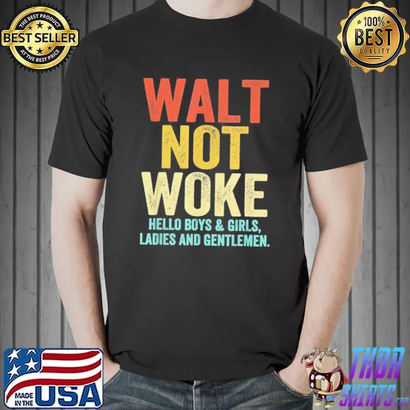 Retro grunge walt not woke Unisex