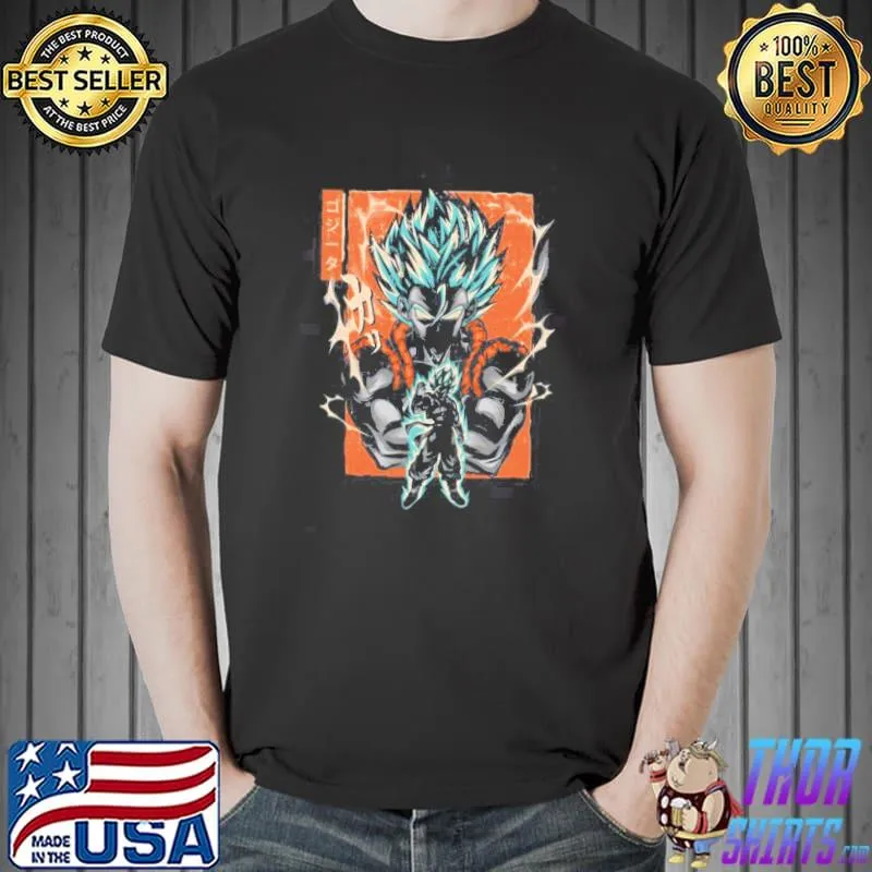 Retro orange gogeta retoro dragon ball anime Unisex