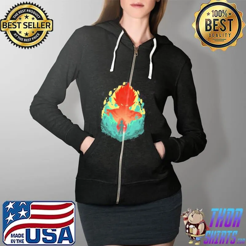Rival saiyan vegeta dragon ball anime Full Zip Hooded