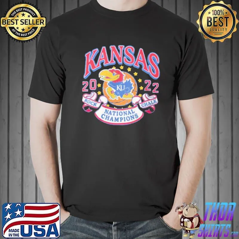 Rock Chalk Kansas Jayhawks 2022 National Champions shirt