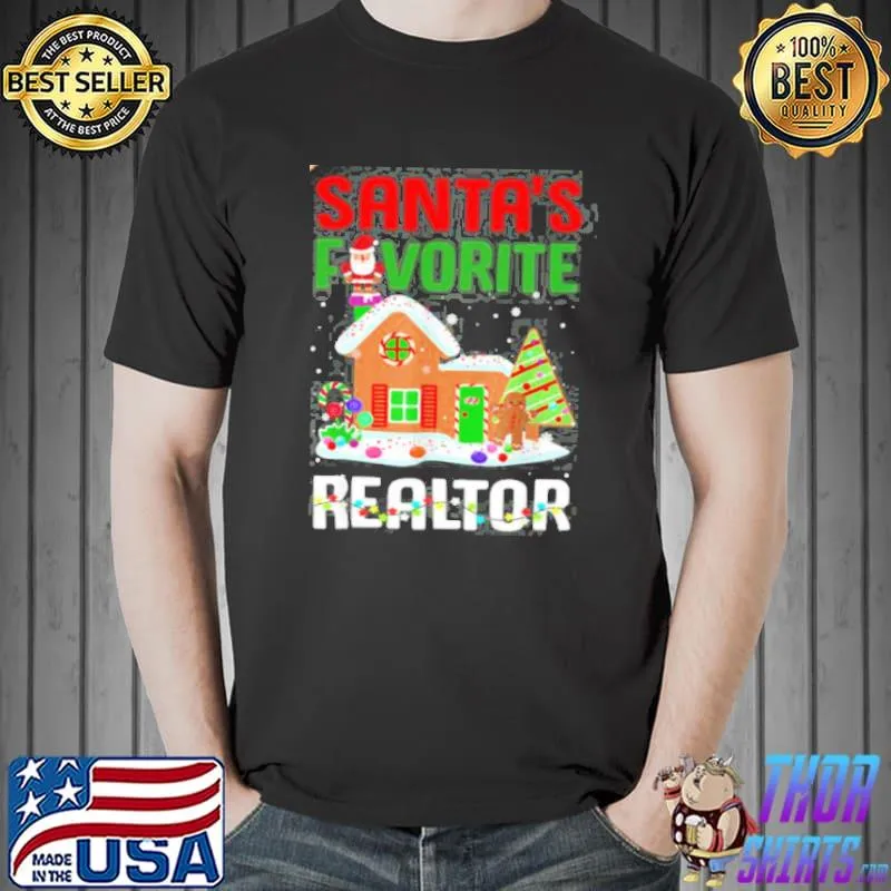 Santas favorite realtor merry christmas funny Unisex