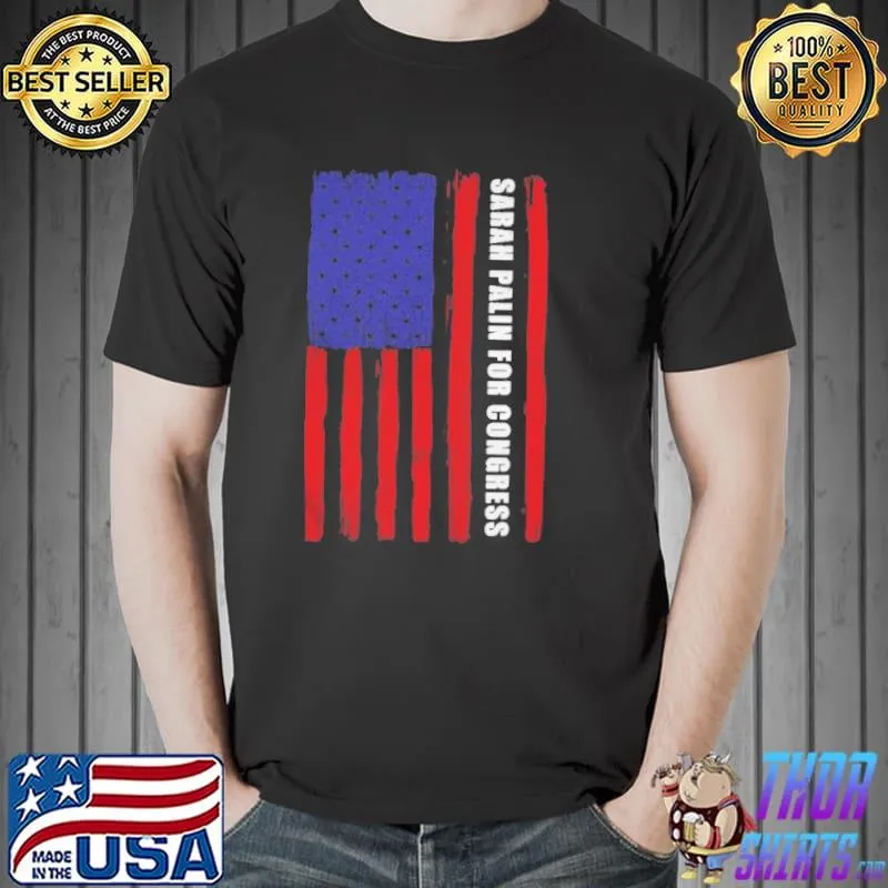 Sarah palin for congress usa flag Unisex