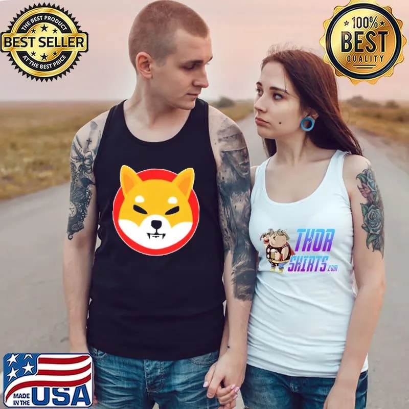 Shiba Inu SHIB Token Crypto Currency Logo Ladies Essentia Shirt Tank Top