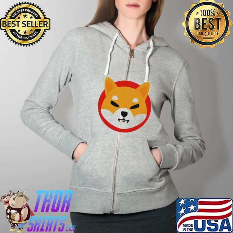 Shiba Inu Token $SHIB Shirt Full Zip Hooded