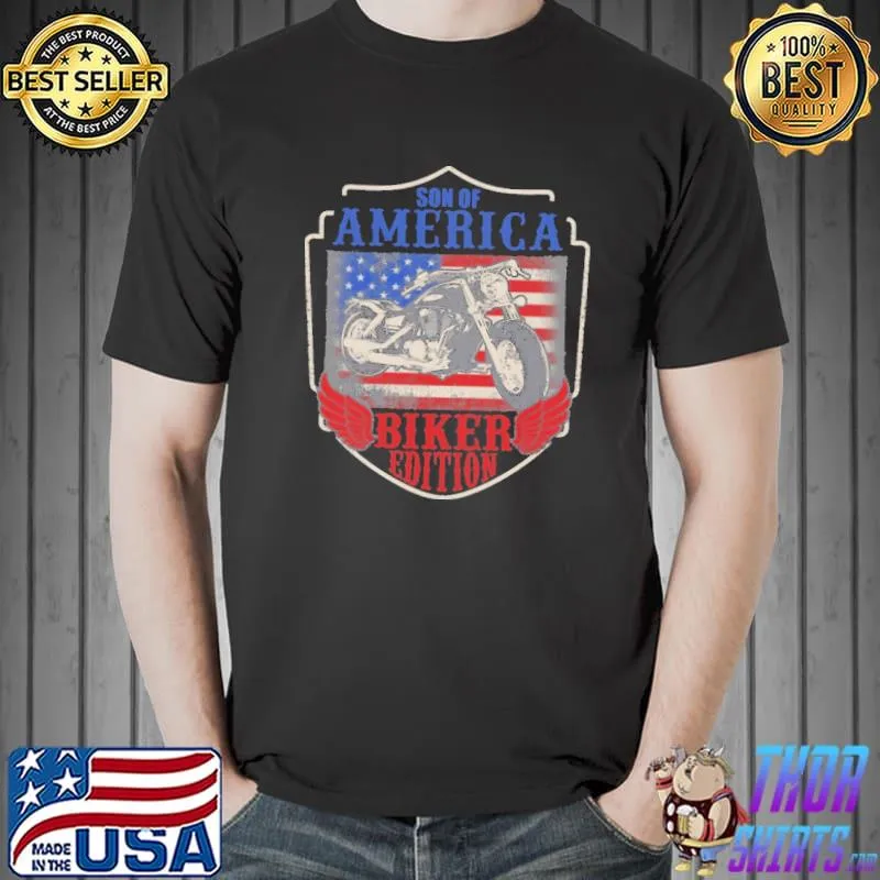 Son Of America Biker Edition American Flag Shirt