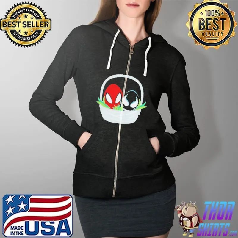 Spiderman and venom easter basket Full Zip Hooded