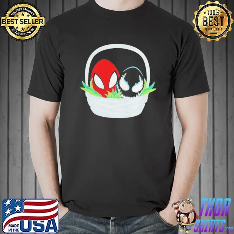 Spiderman and venom easter basket shirt