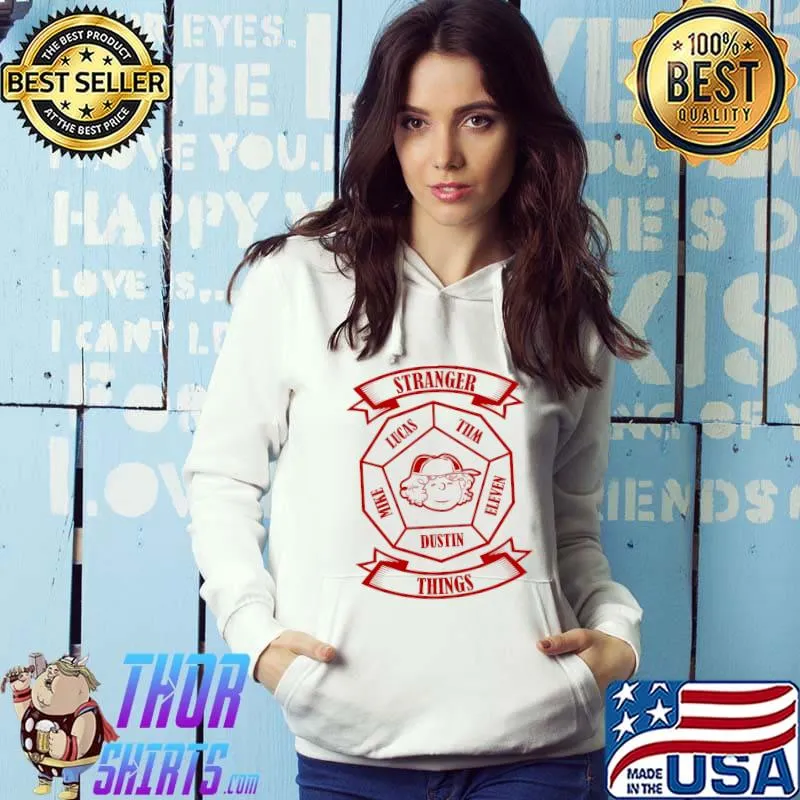 STRANGER THINGS 3 DUSTIN PEANUTS T-Shirt Hoodie